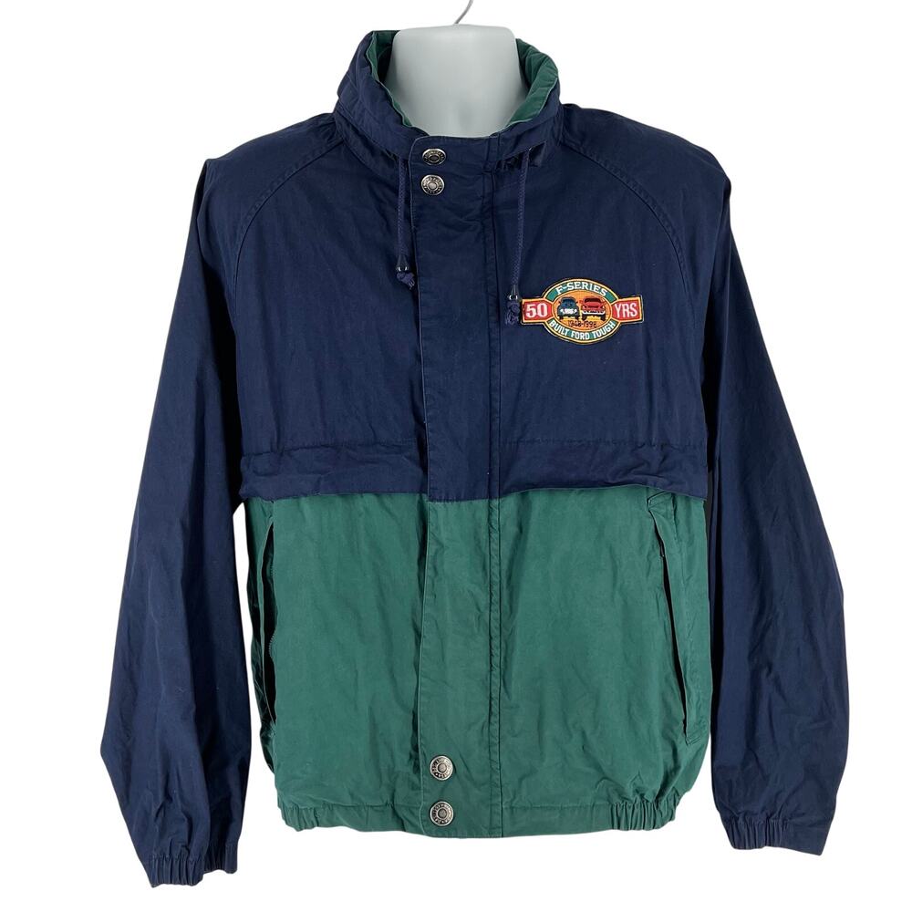 90s color block jacket Ford F Series patch 1990s vintage